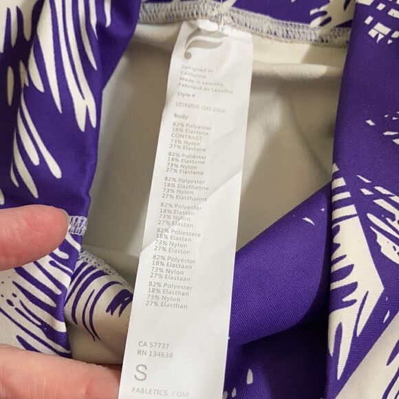 Fabletics High Waisted Printed PureLux Leggings - Picture 5 of 5